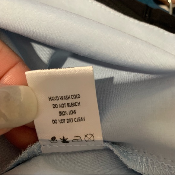 Revolve Dress, By the Way Morgan Layered Mini Dress in Blue - Picture 15 of 15